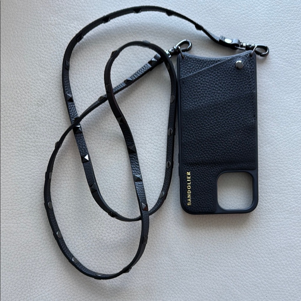 Black Sandqvist Phone Case with Strap